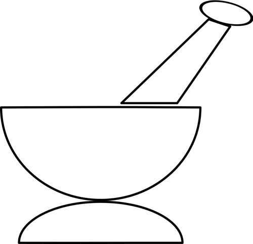 500x482 Mortar And Pestle Vector Silhouette