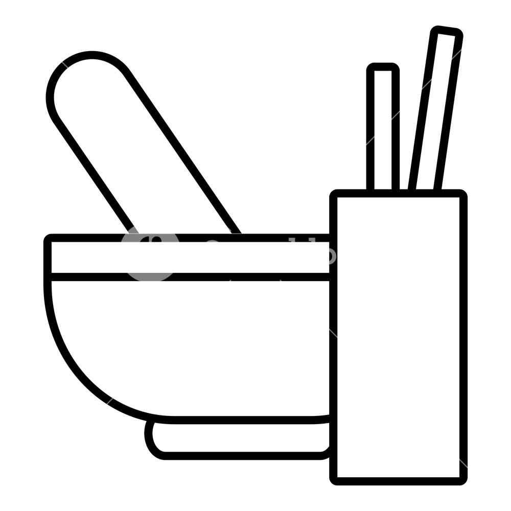 1000x1000 Mortar With Pestle Icon Outline Illustration Of Mortar