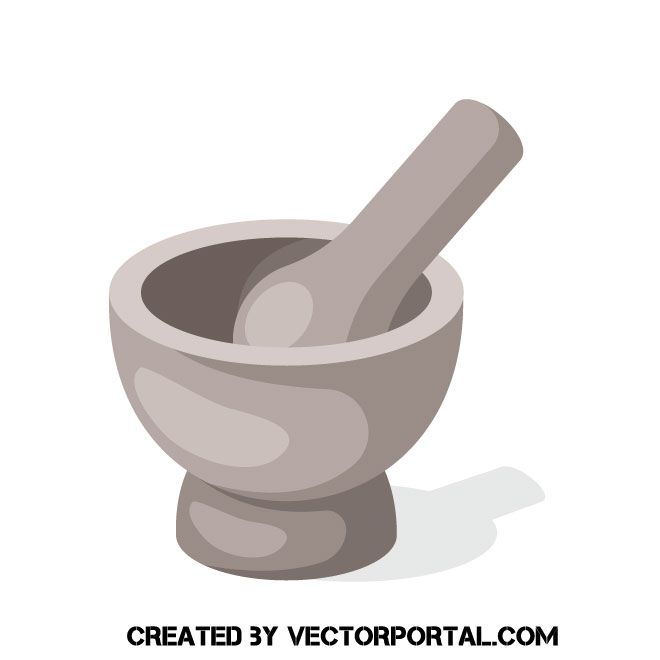 660x660 Stone Pestle And Mortar Vector Image Various Vectors Vector