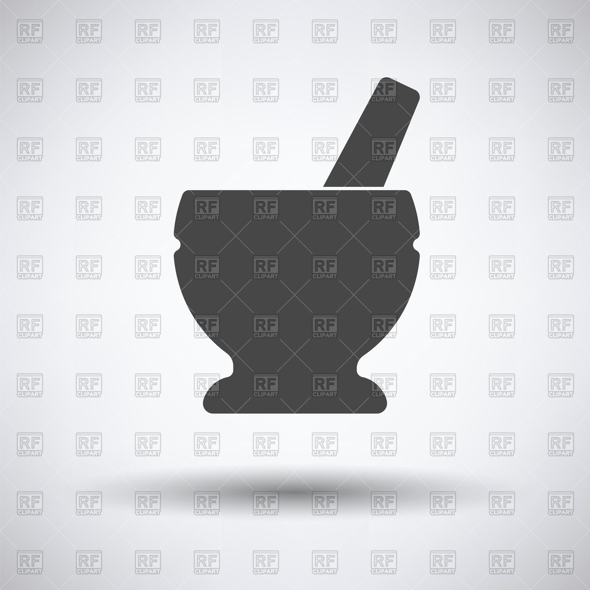1200x1200 Icon Of Chemistry Mortar With Pestle Vector Image Of Objects