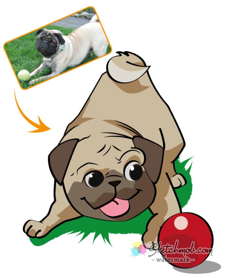 Custom Vector Pet Cartoon Art Commission Sketchmob 720x891 Custom Vector Pet Cartoon Art Commission Sketchmob