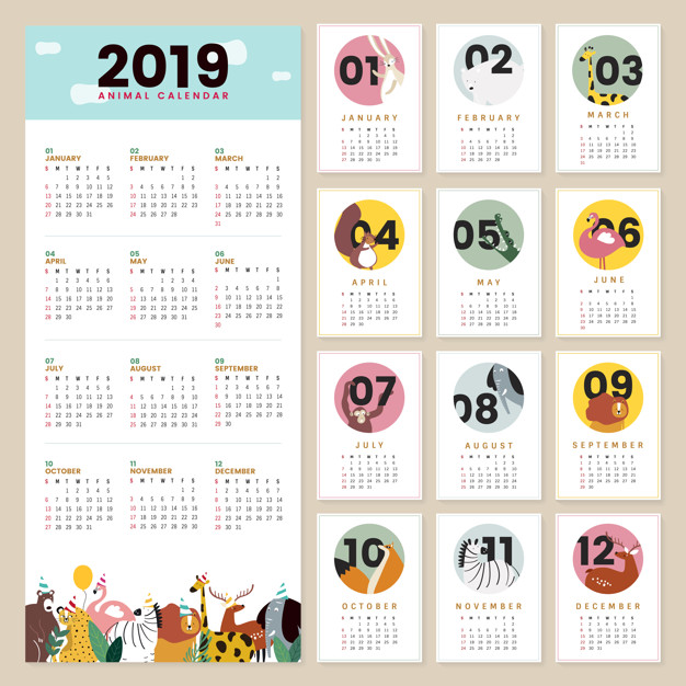 Cute Animal Calendar Mockup Vector Free Download 626x626 Cute Animal Calendar Mockup Vector Free Download