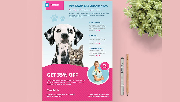 Pet Care Flyer 600x340 Pet Care Flyer