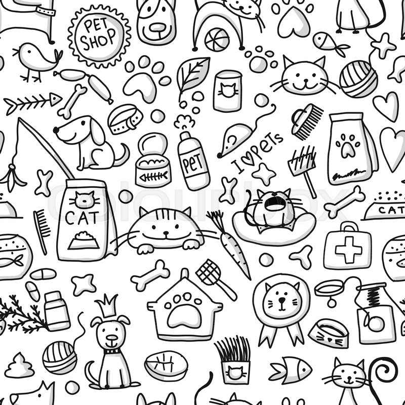 Pet Shop Background For Your Design Stock Vector Colourbox 800x800 Pet Shop Background For Your Design Stock Vector Colourbox