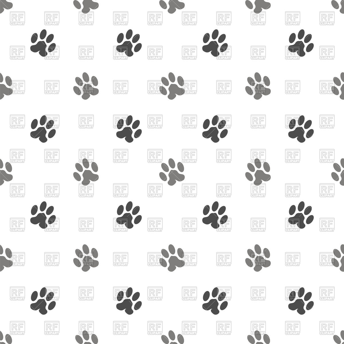 Seamless Cat Paw Background Vector Image Of Backgrounds, Textures 1200x1200 Seamless Cat Paw Background Vector Image Of Backgrounds, Textures