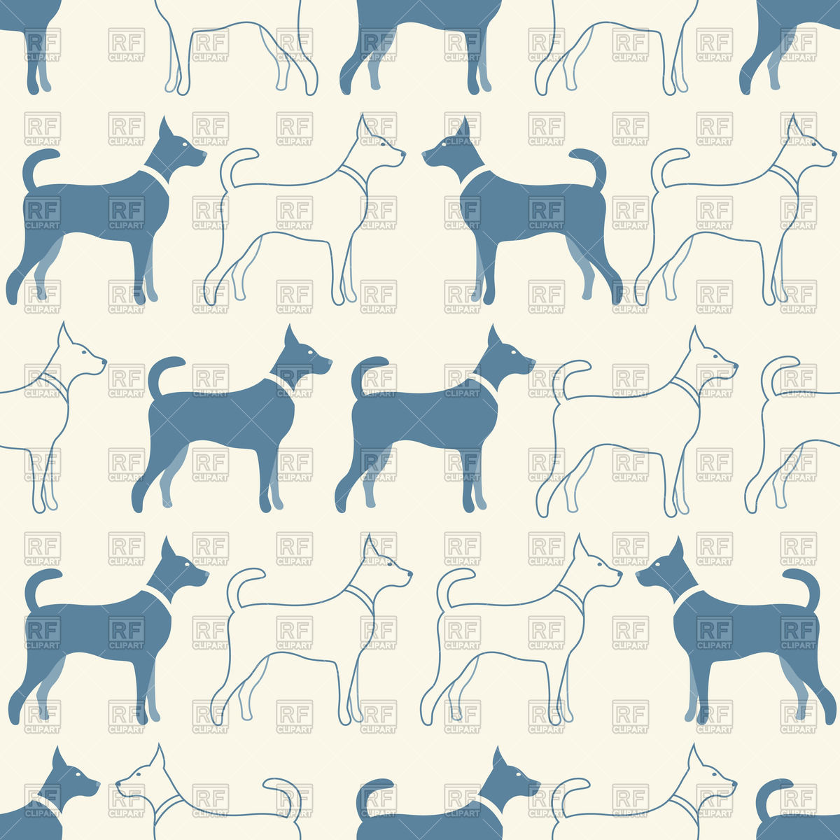 Seamless Dog Silhouettes Background Vector Image Of Backgrounds 1200x1200 Seamless Dog Silhouettes Background Vector Image Of Backgrounds