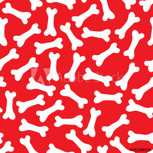 Cute Seamless Wallpaper Background Vector With Dog Bones 500x500 Cute Seamless Wallpaper Background Vector With Dog Bones
