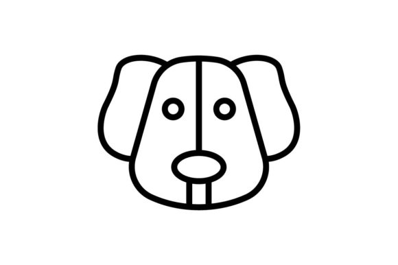 580x386 Dog Icon Pet Illsutration Vector Graphic