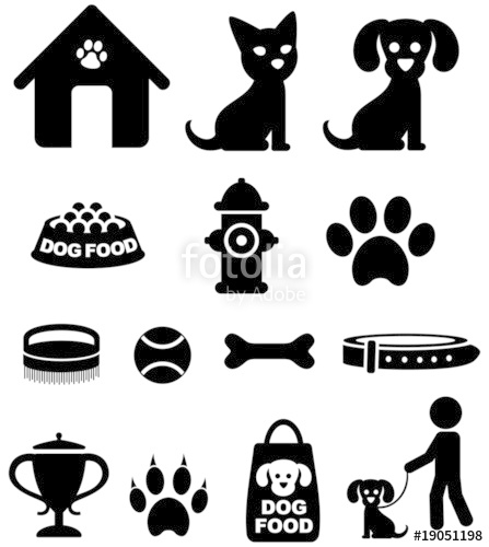 447x500 Dog Icons Stock Image And Royalty Free Vector On Fotolia
