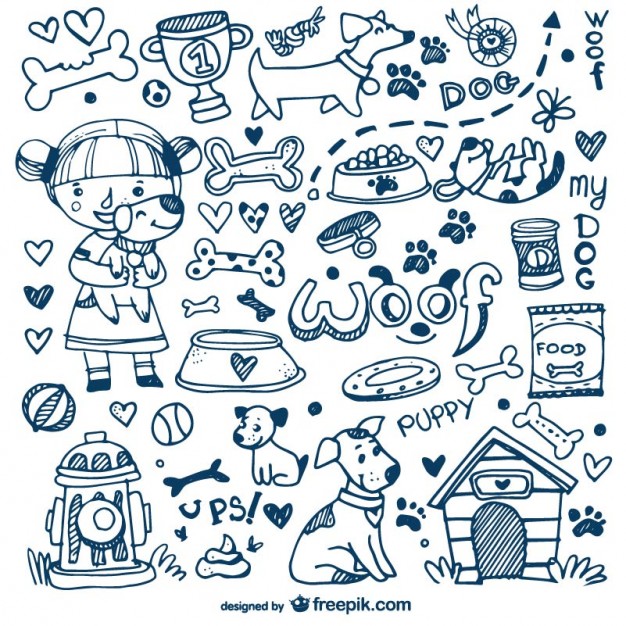 626x626 Dogs And Pets Doodles Vector Free Download