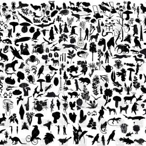 300x300 Photostock Vector Pet Animal Silhouettes Art Vector Design