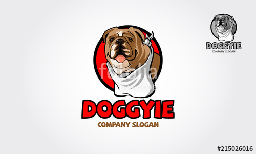 500x300 Doggy Logo Template Vector Pet Shop Logo Design Templates