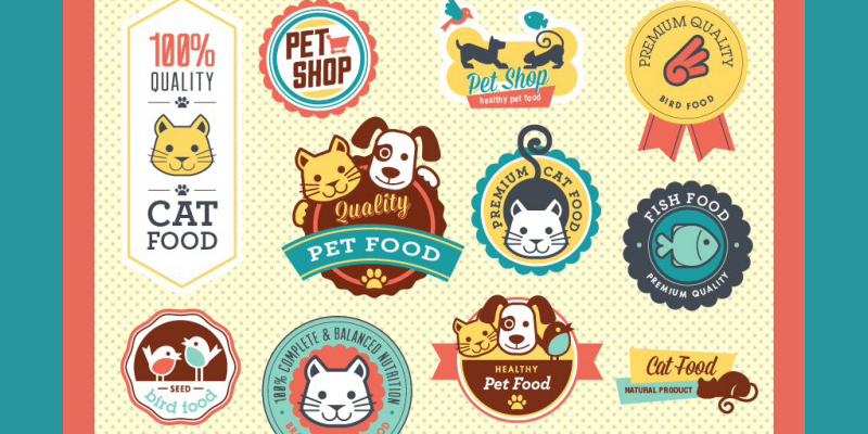 800x400 Petshop Vector Badges