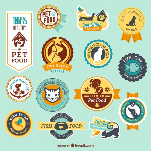 626x626 Petshop Badges Vector Free Download