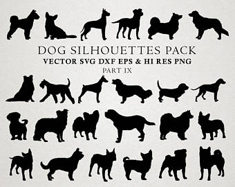 340x270 Dog Silhouette Etsy
