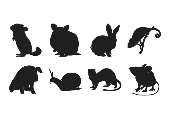 700x490 Animal Pet Silhouettes Vector
