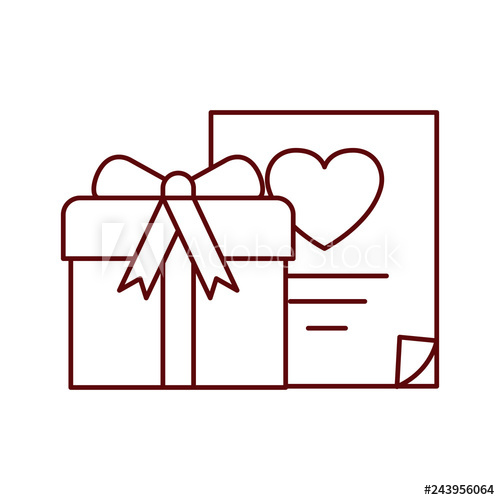 500x500 Box With List Of Gifts Isoalted Icon