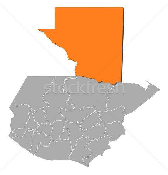 Map Of Guatemala, Pet Vector Illustration Steffen Hammer 575x600 Map Of Guatemala, Pet Vector Illustration Steffen Hammer