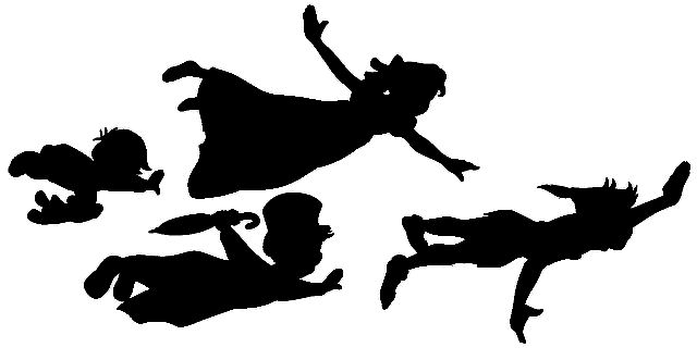 Peter Pan Silhouette Png Images In Collection 640x331 Peter Pan Silhouette Png Images In Collection