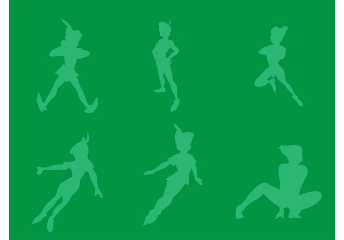 Free Vector Peter Pan Silhouettes 700x490 Free Vector Peter Pan Silhouettes