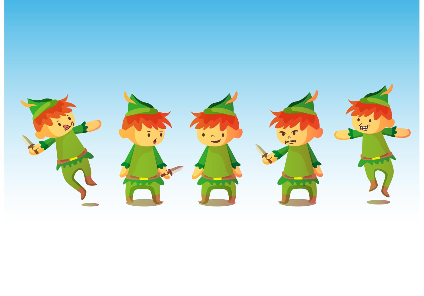 1400x980 Peter Pan Free Vector Art