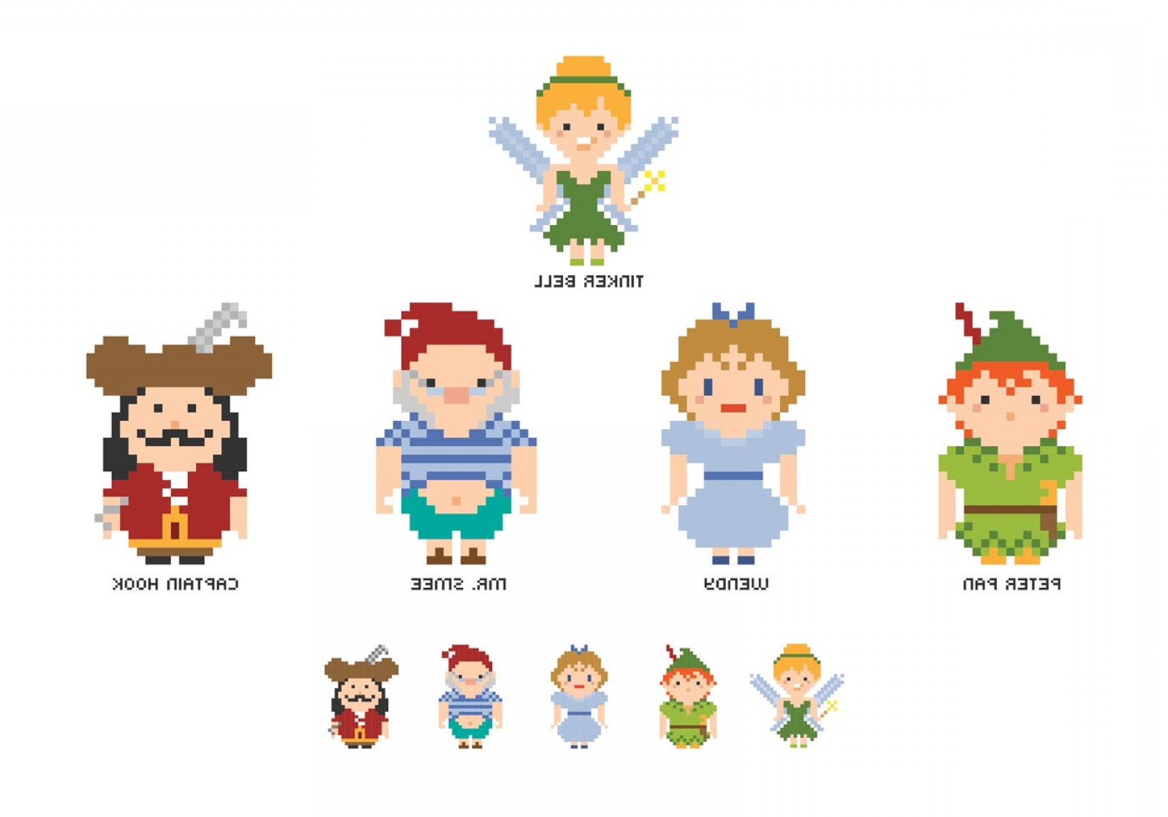 1680x1176 Pixel Peter Pan Characters Vector Hoodamathrun