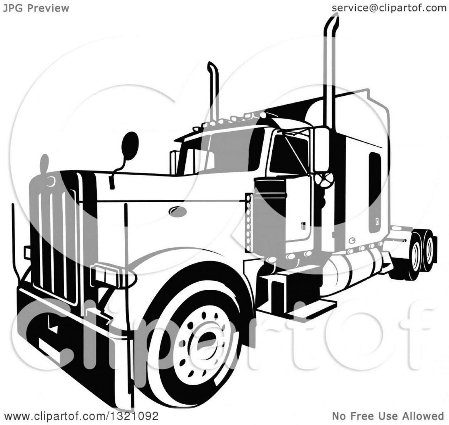 1555x1473 Sode Vector Black And White Peterbilt Savoyuptown