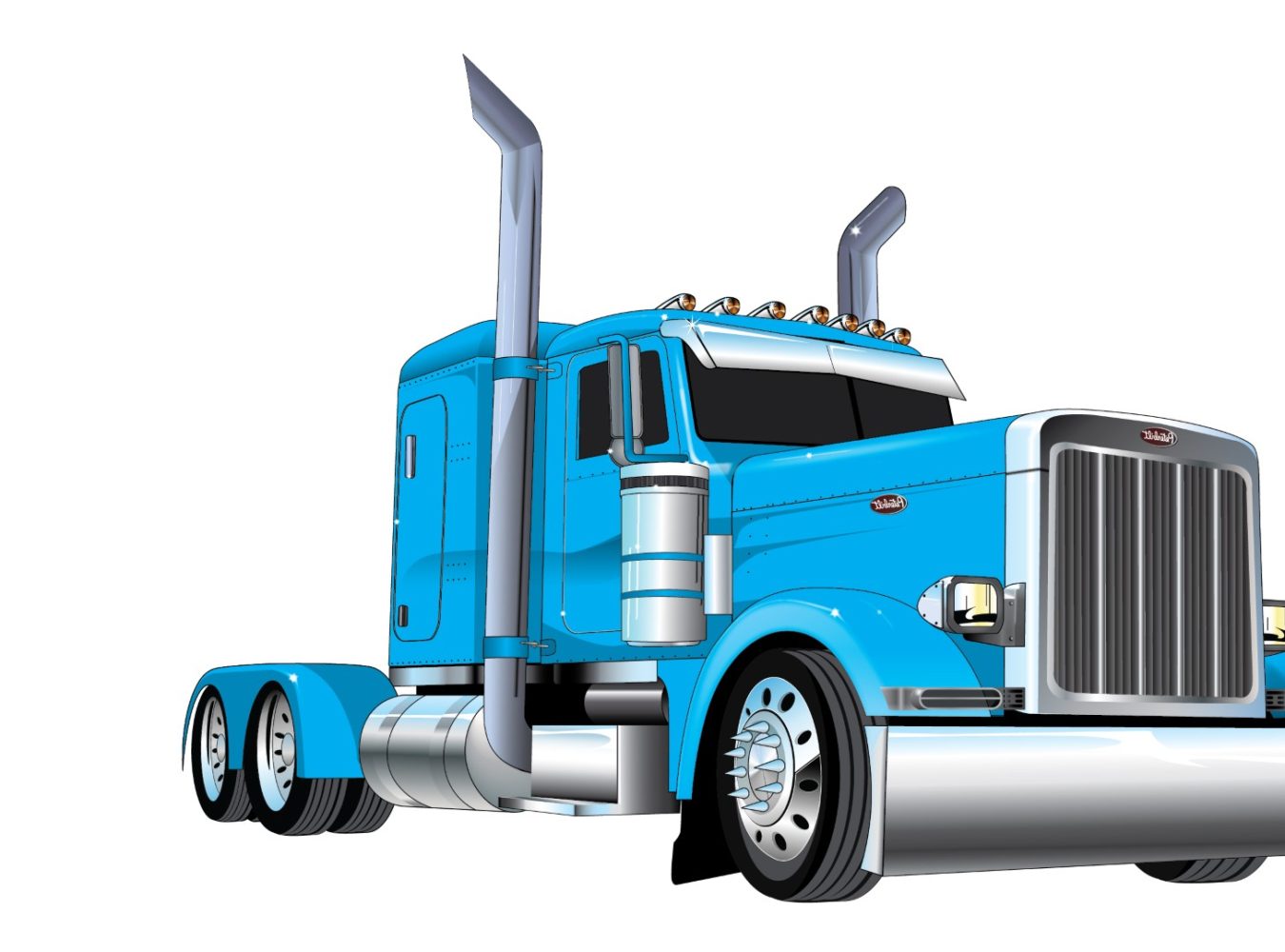 Peterbilt Truck Vector at Collection of