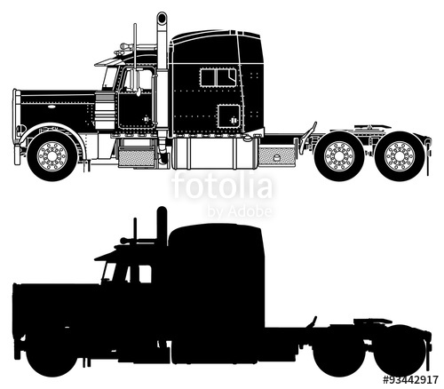 Peterbilt Truck Vector at Vectorified.com | Collection of Peterbilt ...