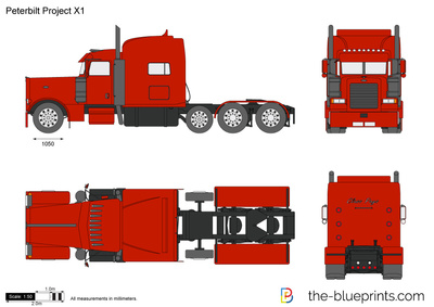 400x283 Peterbilt Project Vector Drawing