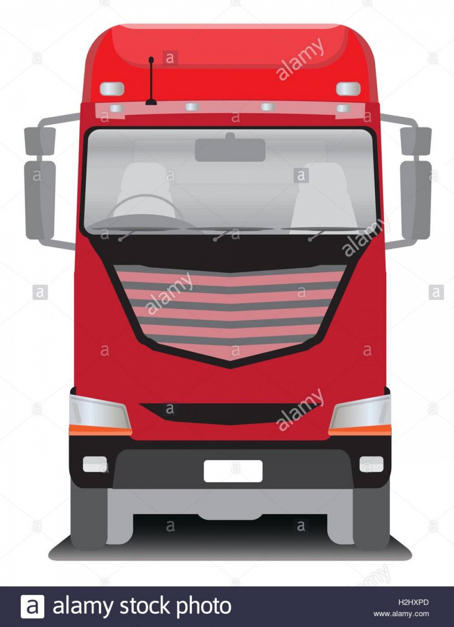 1447x2001 Stock Photo Front View Of Big Cargo Truck Vector Illustration