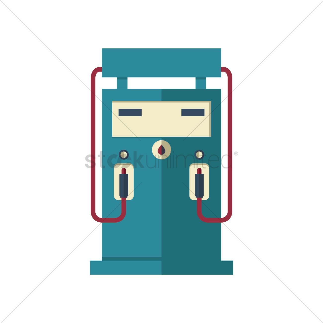 1300x1300 Petrol Pump Vector Image