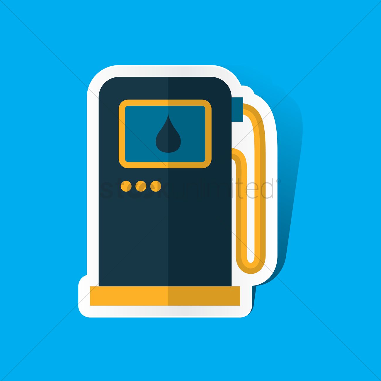 1300x1300 Petrol Pump Vector Image