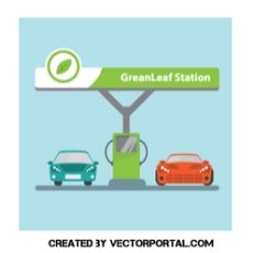 230x230 Gas Station Vector Free Vectors Downloads Found