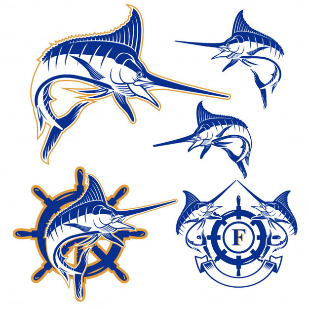 Set Of Vector Marlin Fish Badges Icons Vector Premium Download 626x626 Set Of Vector Marlin Fish Badges Icons Vector Premium Download