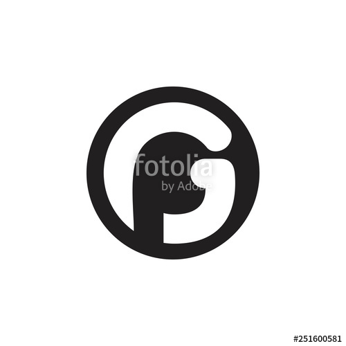 500x500 Letters Pg Abstract Logo Vector Stock Image And Royalty Free