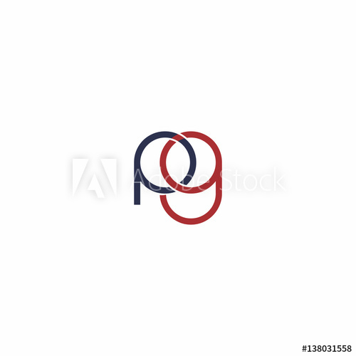 500x500 Pg Letter Logo Vector