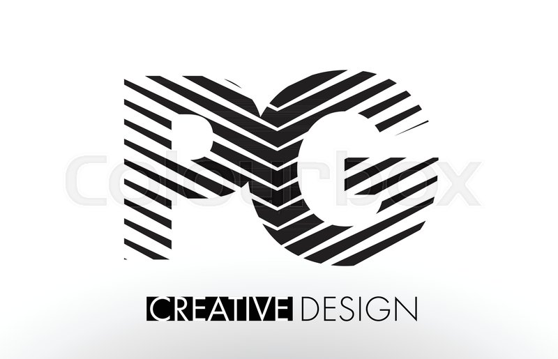 800x515 Pg P G Lines Letter Design With Stock Vector Colourbox