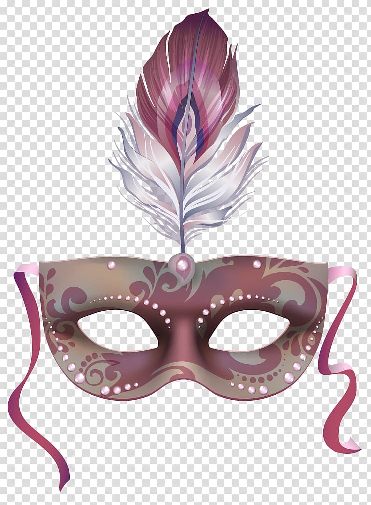 744x1012 Mask Masquerade Ball Illustration, Dance Mask Feather Transparent