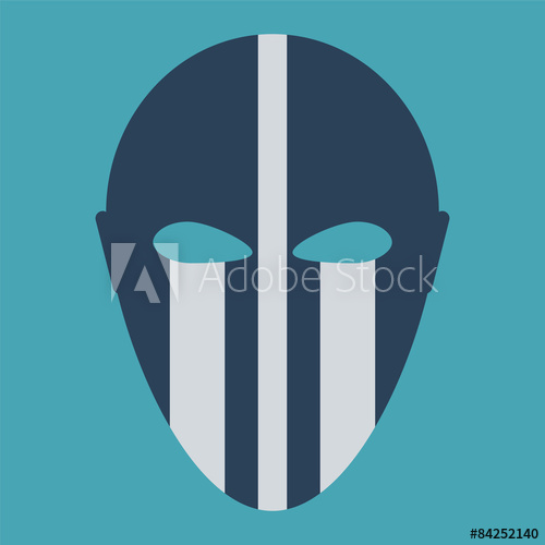 500x500 Phantom Carnival Mask Flat Icon