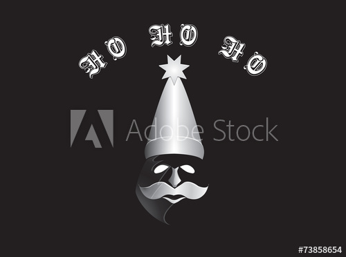 500x372 Santa In Phantom Mask And Hat