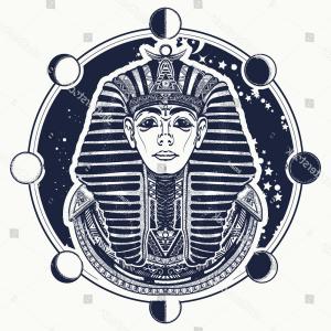 300x300 Museum Ancient Egypt Emblem Pharaoh Skull Museum Ancient Egypt