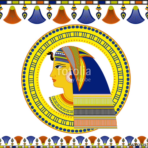 500x500 Ancient Egyptian Pharaoh Head On White Stock Image And Royalty