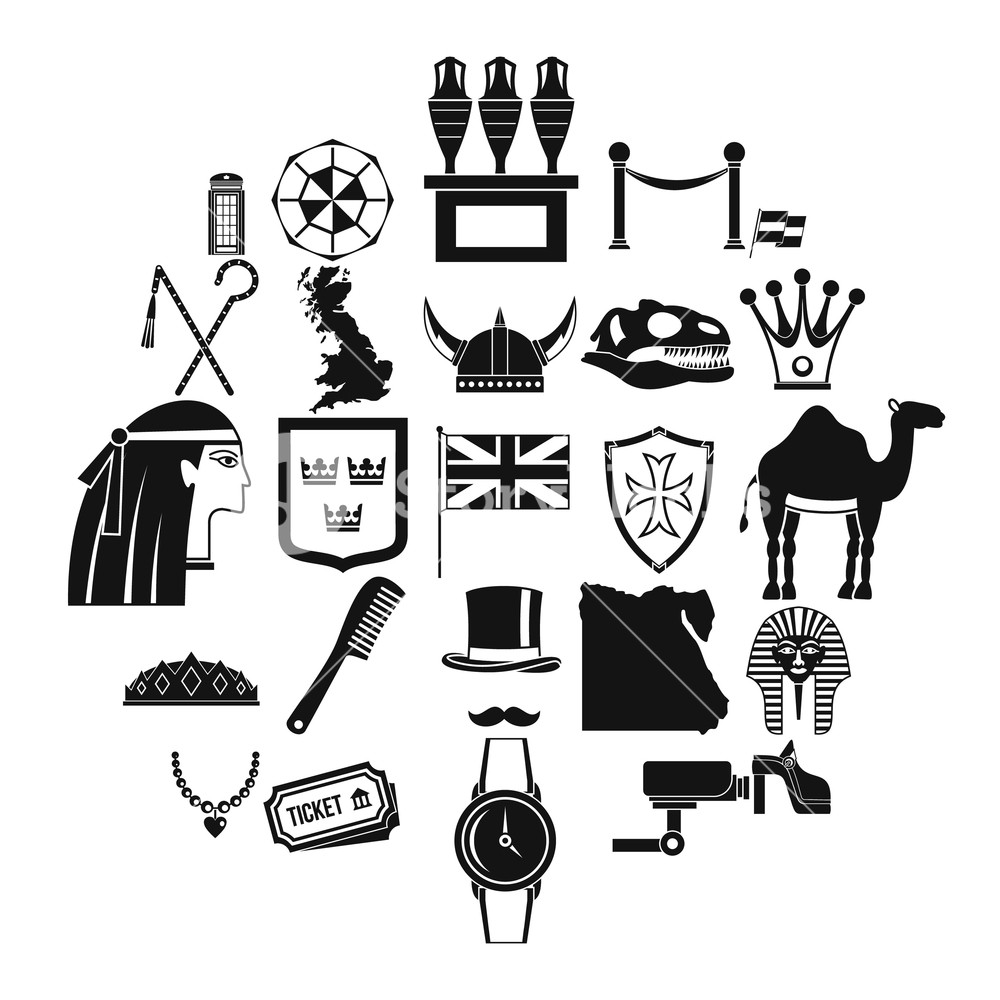 1000x1000 Pharaoh Icons Set Simple Set Of Pharaoh Vector Icons For Web