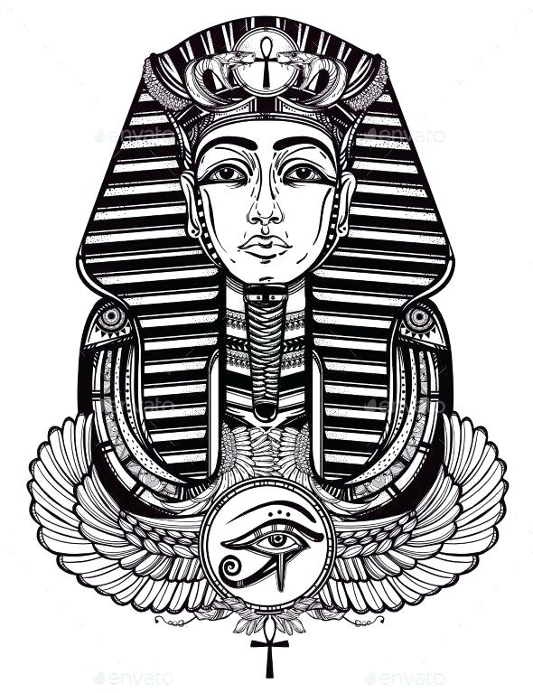 590x767 Pharaoh Drawing