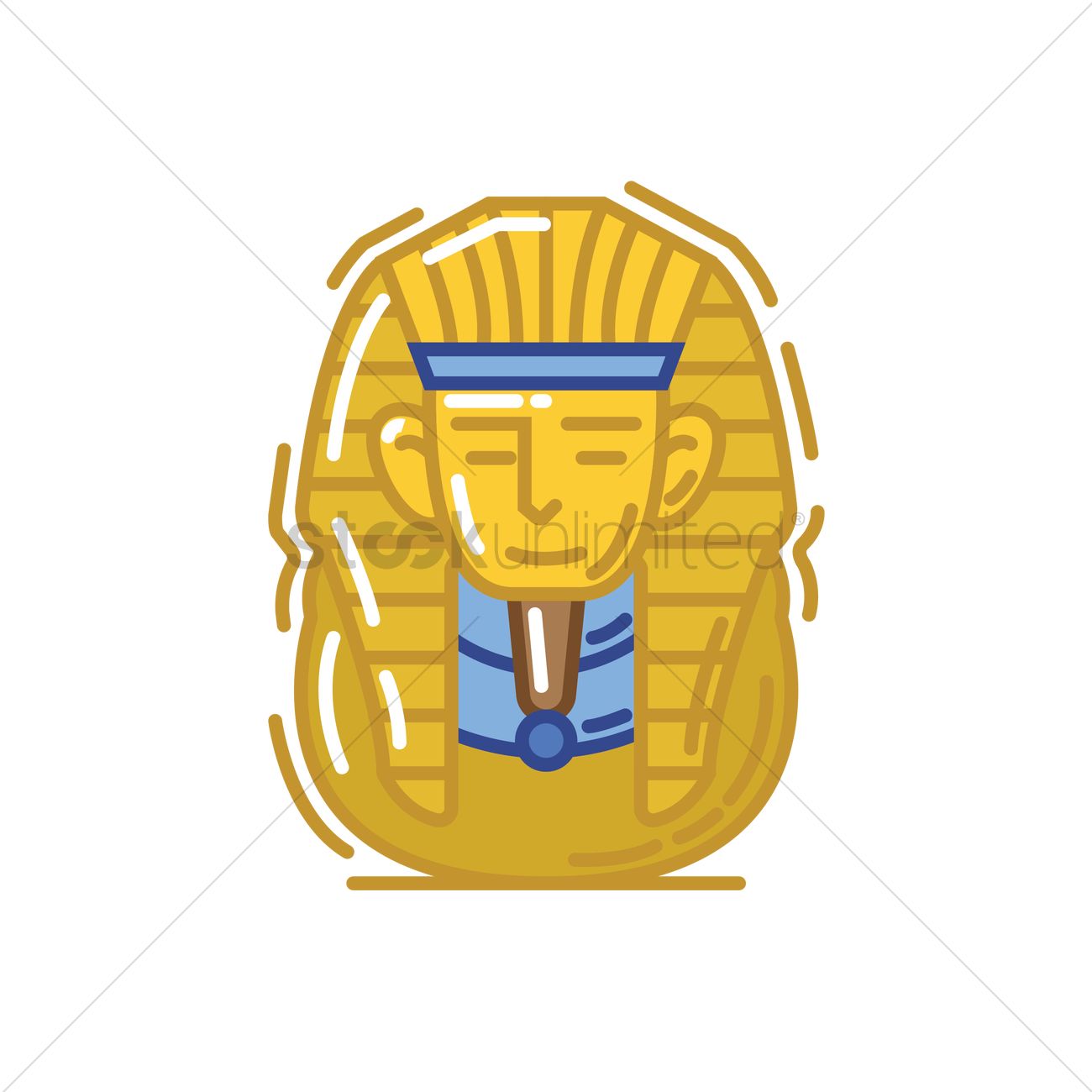 1300x1300 Pharaoh Vector Image