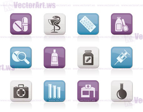 456x358 Pharmacy And Medical Icons