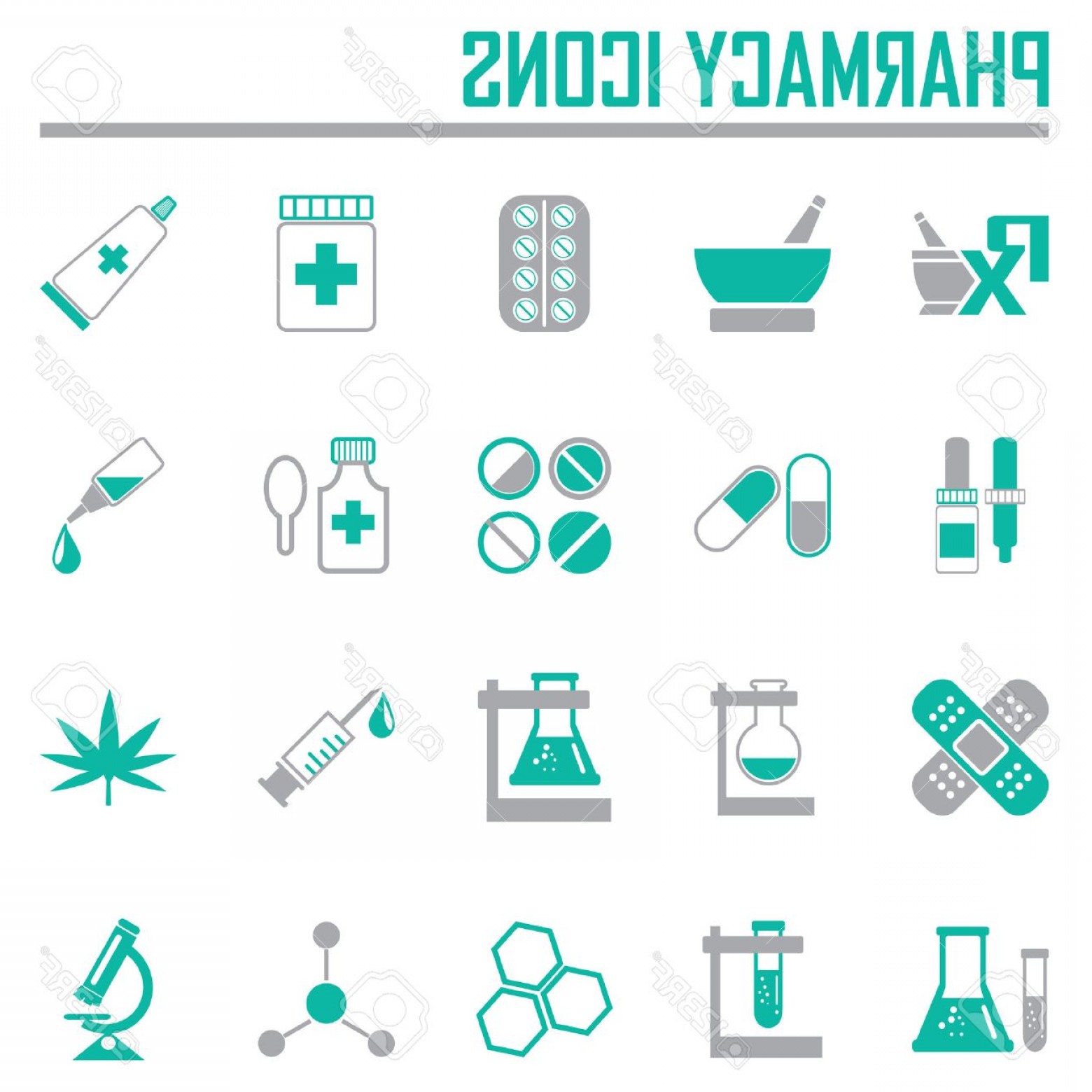 1560x1560 Photostock Vector Vector Pharmacy Icons In Green Color Cqrecords