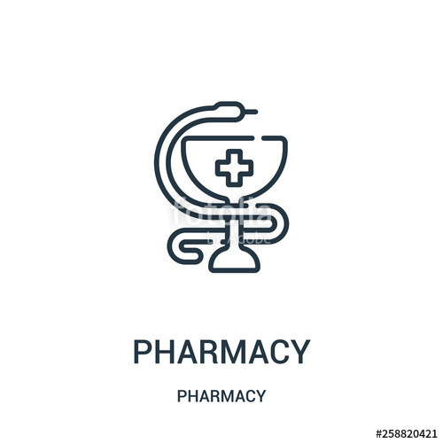500x500 Pharmacy Icon Vector From Pharmacy Collection Thin Line Pharmacy
