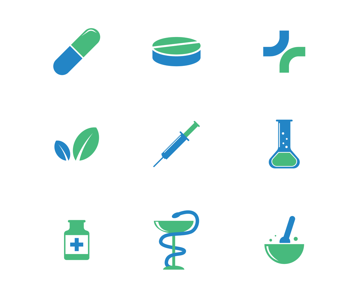 1136x936 Blue And Green Pharmacy Icon Vector Art Graphics
